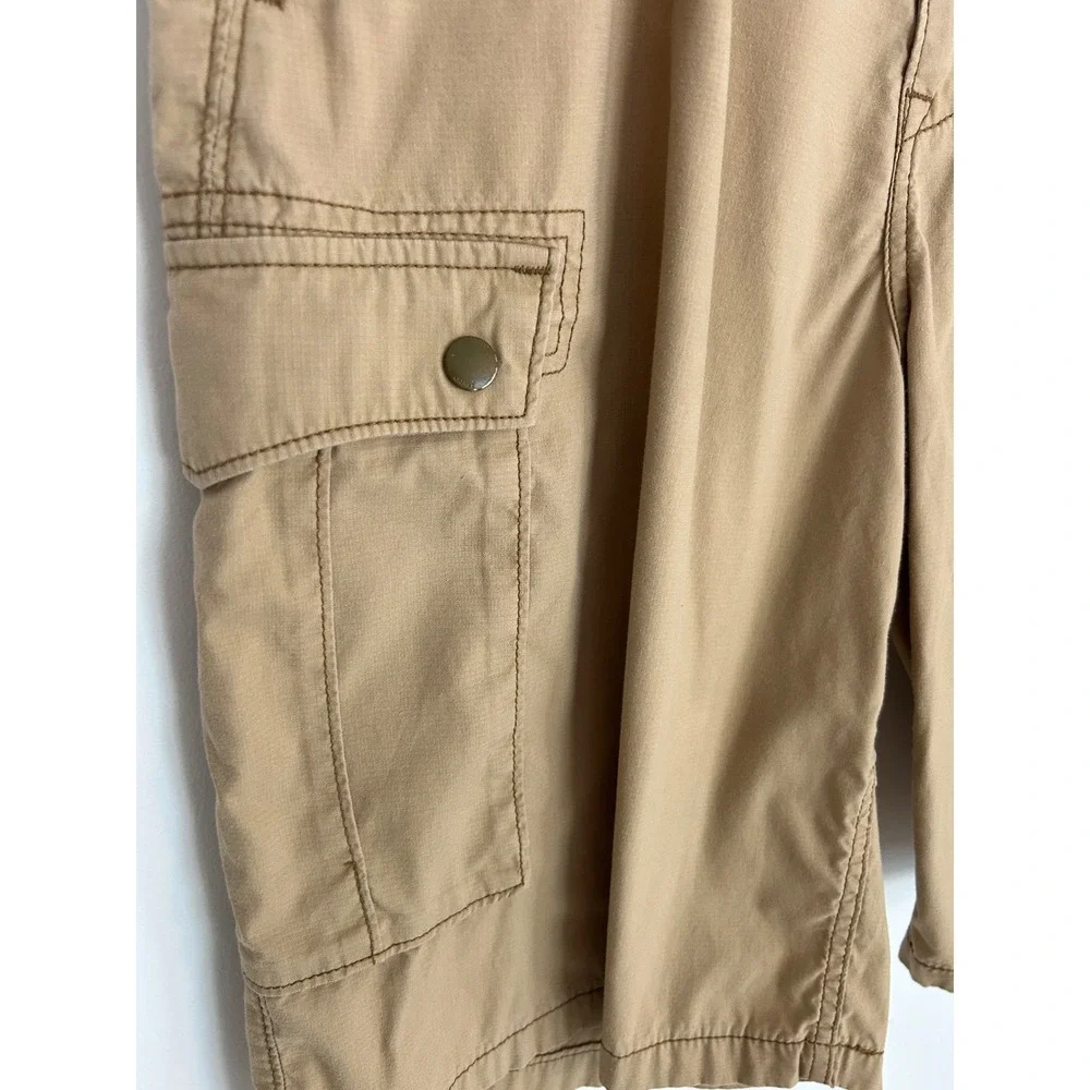 Levi's Premium Mens Tan Ripstop Cargo Shorts Khaki Utility 13581-0011 Size 36
